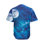 Night Sky And Moonlight Print Men's Baseball Jersey