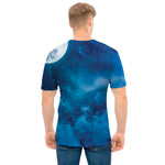 Night Sky And Moonlight Print Men's T-Shirt