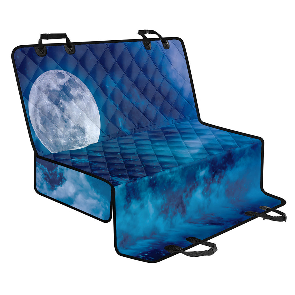 Night Sky And Moonlight Print Pet Car Back Seat Cover