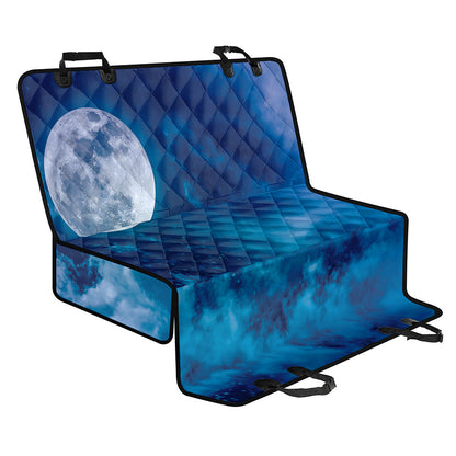 Night Sky And Moonlight Print Pet Car Back Seat Cover