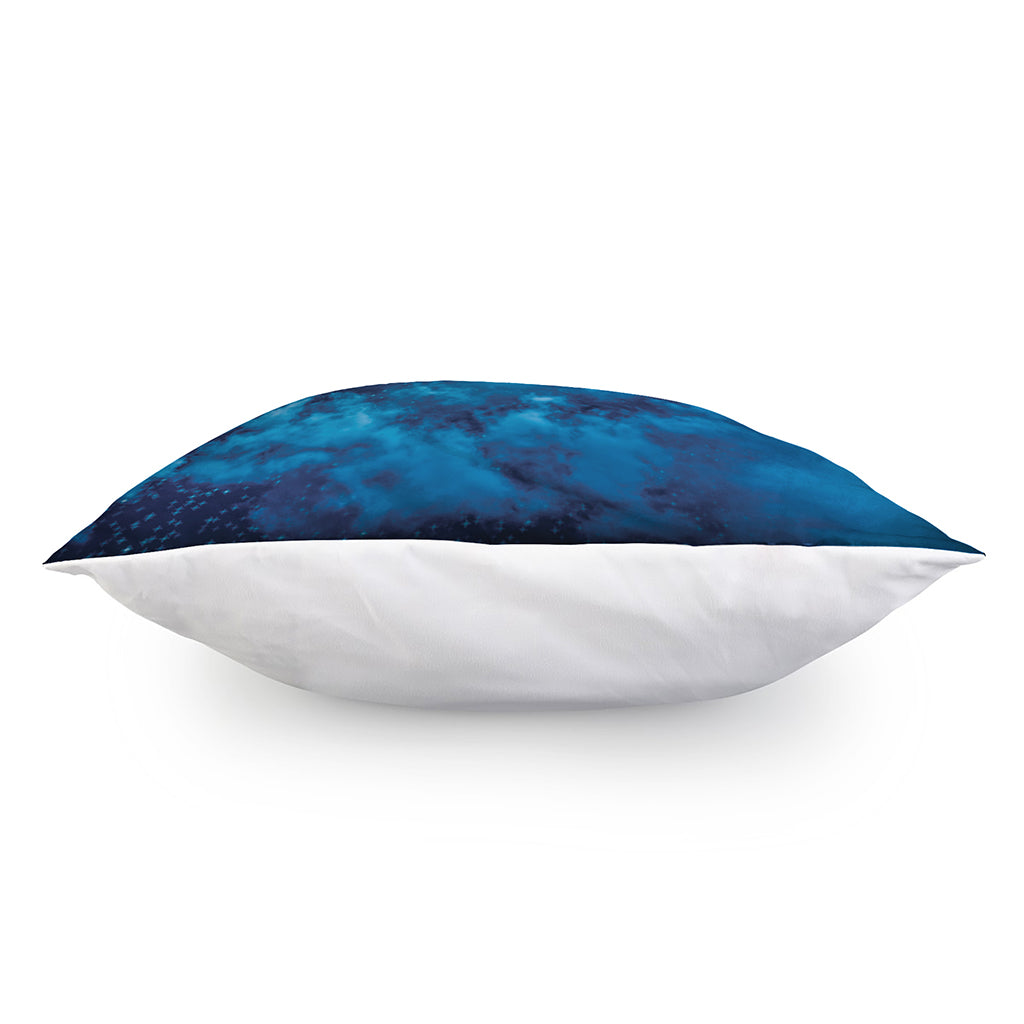 Night Sky And Moonlight Print Pillow Cover