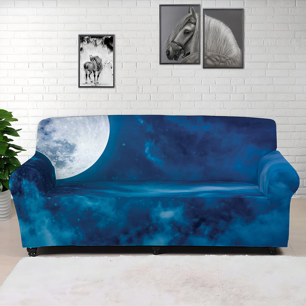 Night Sky And Moonlight Print Sofa Cover
