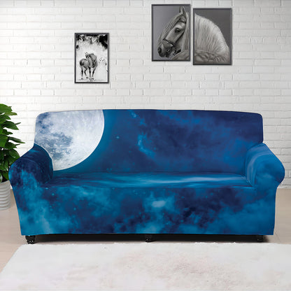 Night Sky And Moonlight Print Sofa Cover