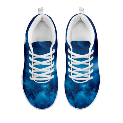 Night Sky And Moonlight Print White Sneakers