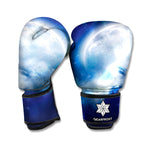 Night Sky Full Moon Print Boxing Gloves