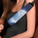 Night Sky Full Moon Print Car Seat Belt Covers