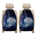 Night Sky Full Moon Print Car Seat Organizers
