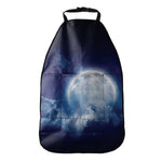 Night Sky Full Moon Print Car Seat Organizers