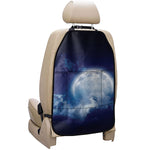 Night Sky Full Moon Print Car Seat Organizers