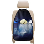 Night Sky Full Moon Print Car Seat Organizers