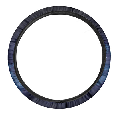 Night Sky Full Moon Print Car Steering Wheel Cover