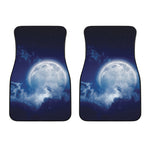 Night Sky Full Moon Print Front Car Floor Mats