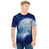 Night Sky Full Moon Print Men's T-Shirt