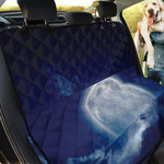 Night Sky Full Moon Print Pet Car Back Seat Cover