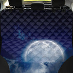 Night Sky Full Moon Print Pet Car Back Seat Cover