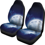 Night Sky Full Moon Print Universal Fit Car Seat Covers