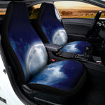 Night Sky Full Moon Print Universal Fit Car Seat Covers