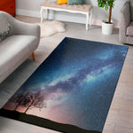 Night Sky Milky Way Print Area Rug