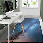 Night Sky Milky Way Print Area Rug