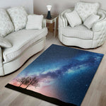 Night Sky Milky Way Print Area Rug