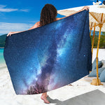 Night Sky Milky Way Print Beach Sarong Wrap
