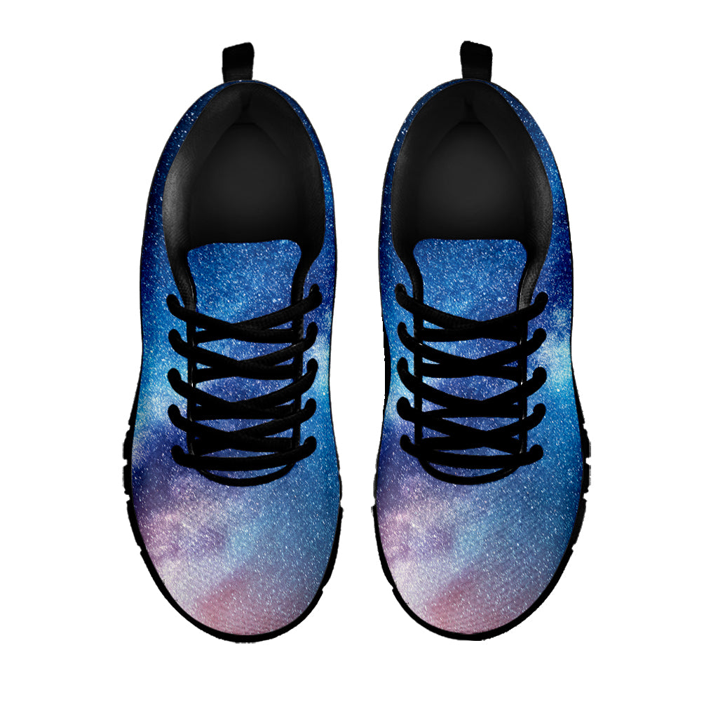 Night Sky Milky Way Print Black Sneakers