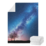 Night Sky Milky Way Print Blanket