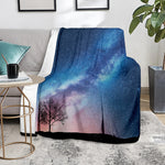 Night Sky Milky Way Print Blanket