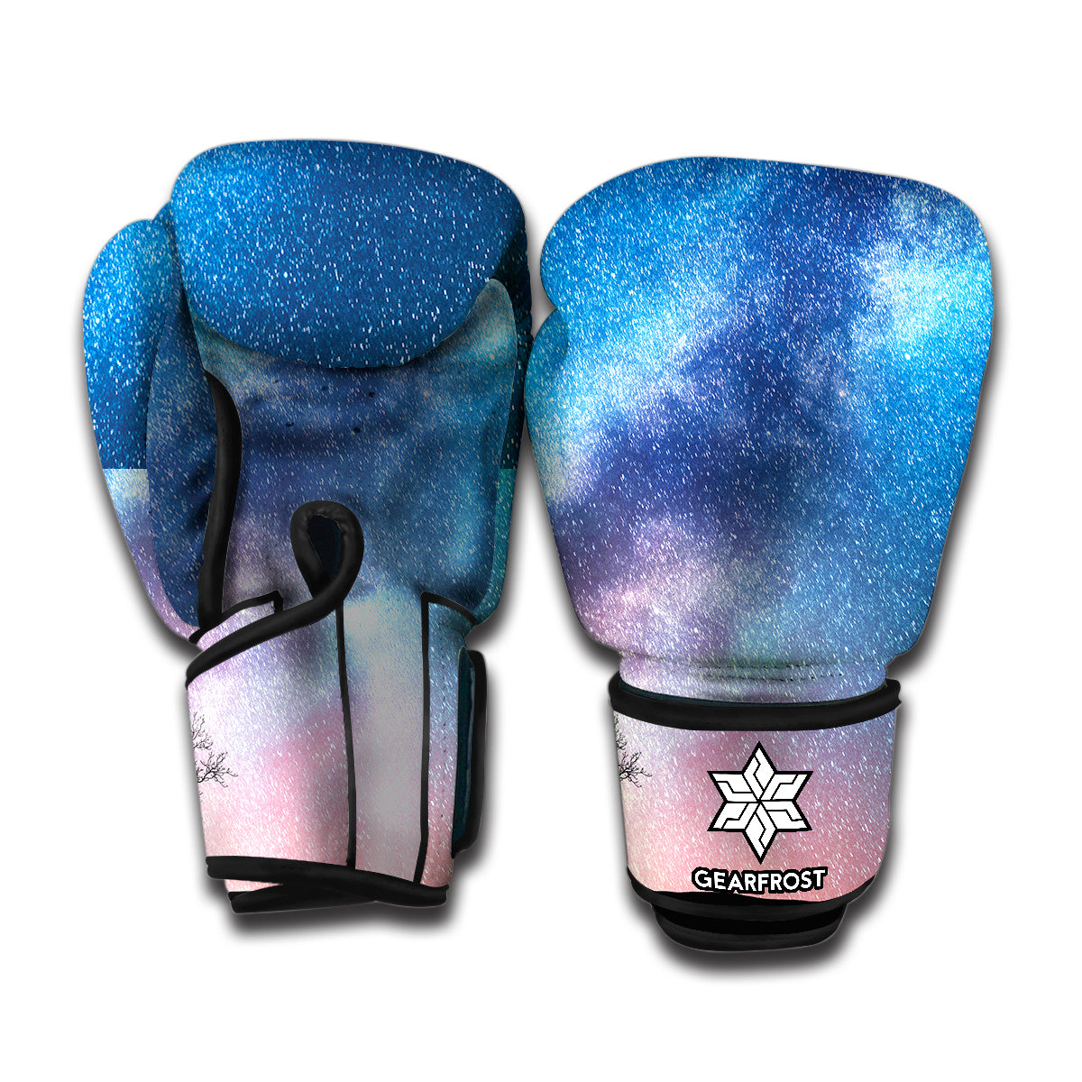 Night Sky Milky Way Print Boxing Gloves