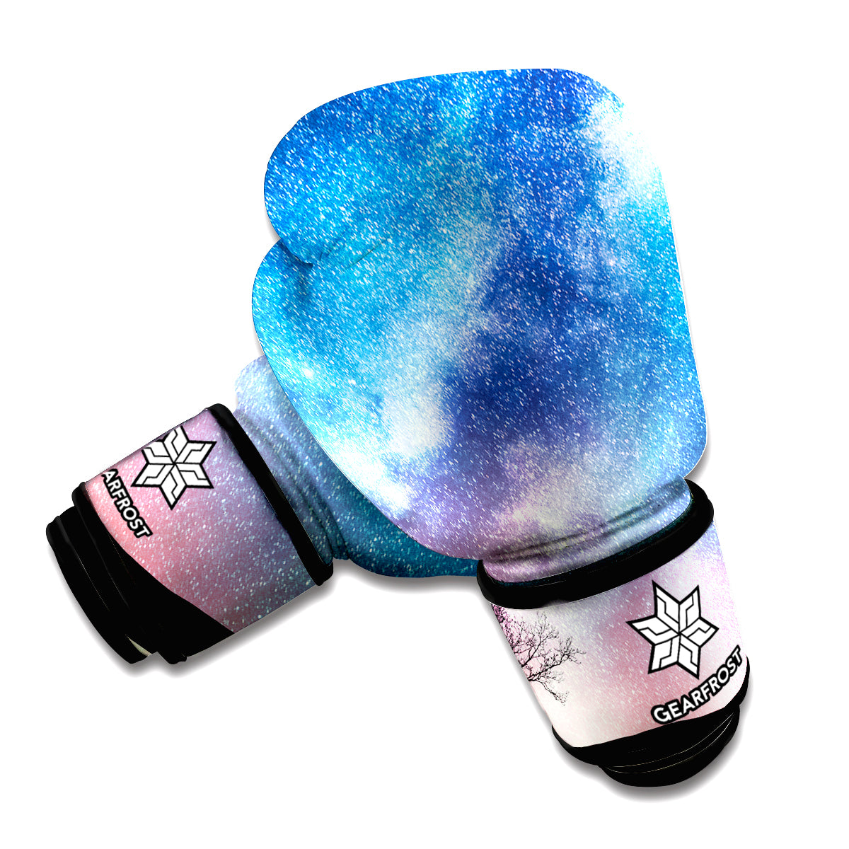 Night Sky Milky Way Print Boxing Gloves