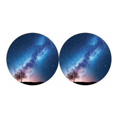 Night Sky Milky Way Print Car Coasters
