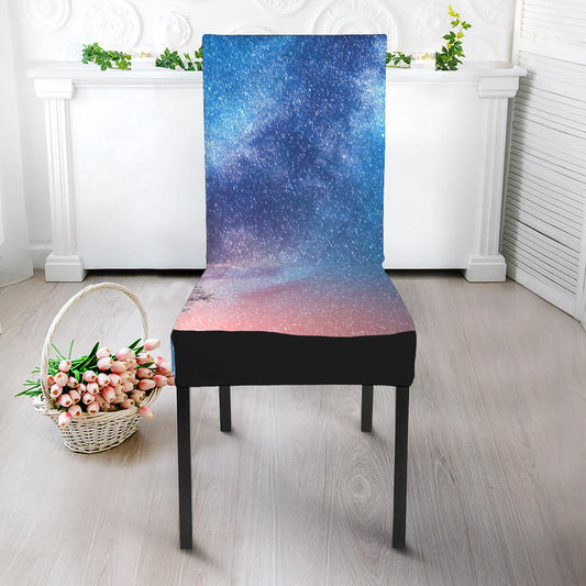 Night Sky Milky Way Print Dining Chair Slipcover