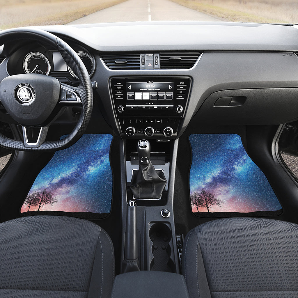 Night Sky Milky Way Print Front and Back Car Floor Mats