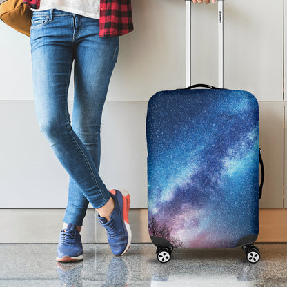 Night Sky Milky Way Print Luggage Cover