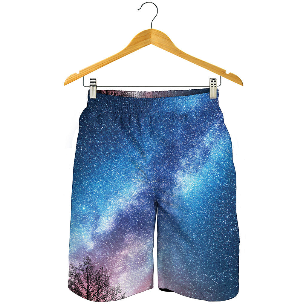 Night Sky Milky Way Print Men's Shorts