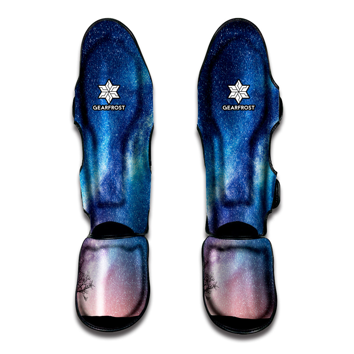 Night Sky Milky Way Print Muay Thai Shin Guard