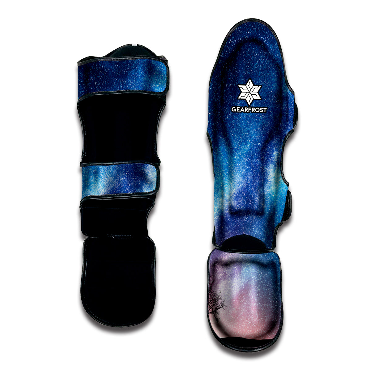 Night Sky Milky Way Print Muay Thai Shin Guard