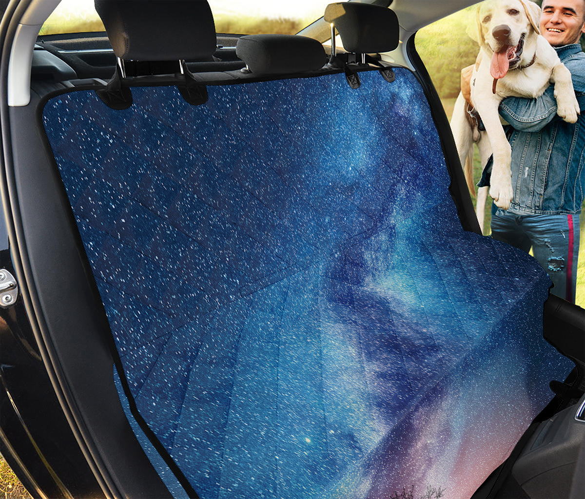 Night Sky Milky Way Print Pet Car Back Seat Cover