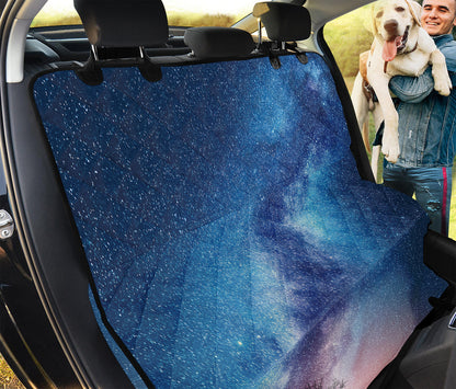 Night Sky Milky Way Print Pet Car Back Seat Cover