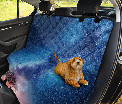 Night Sky Milky Way Print Pet Car Back Seat Cover
