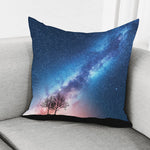 Night Sky Milky Way Print Pillow Cover