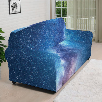 Night Sky Milky Way Print Sofa Cover