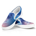 Night Sky Milky Way Print White Slip On Sneakers