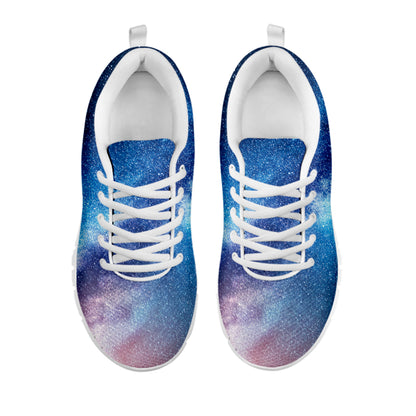 Night Sky Milky Way Print White Sneakers