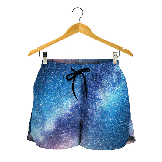 Night Sky Milky Way Print Women's Shorts