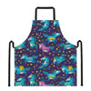 Night Star Unicorn Pattern Print Apron