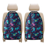 Night Star Unicorn Pattern Print Car Seat Organizers