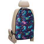 Night Star Unicorn Pattern Print Car Seat Organizers