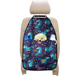 Night Star Unicorn Pattern Print Car Seat Organizers
