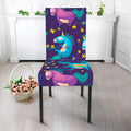Night Star Unicorn Pattern Print Dining Chair Slipcover